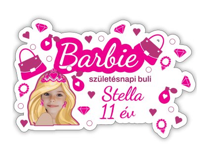 Személyre szabott tányéralátét -  Barbie