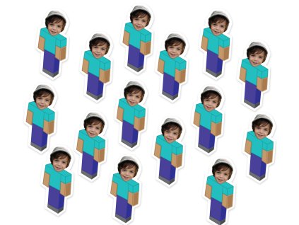 Personalizované konfety -  Minecraft