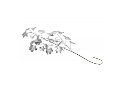 matt silver ginkgo branch 61cm
