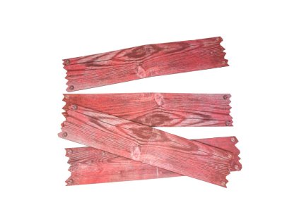 set 4 haunted window boards with double sided adhesive tape 14cm x 69cm