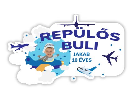 Személyre szabott tányéralátét -  Repülős buli