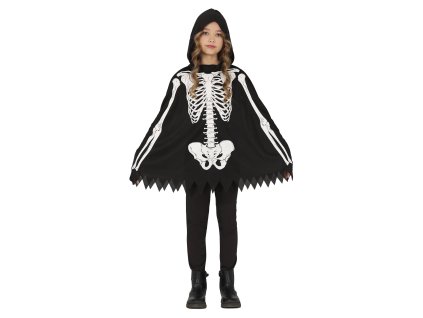 95500 detske poncho kostlivec