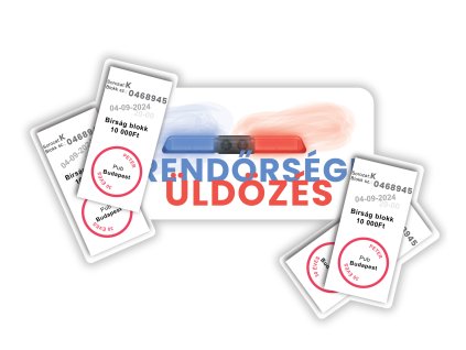 Személyre szabott tányéralátét - Rendőr ünnepség