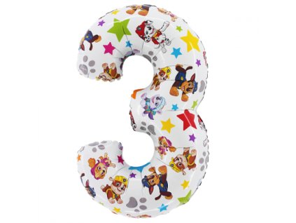 L223 Paw Patrol Number Three 26inc 420x420