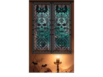100433 2 dekoracia na okno gothic 102 x 213 cm