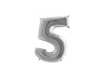 Balón číslo 5 malé strieborné 35 cm