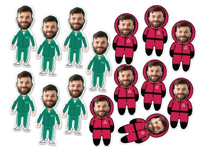 Personalizované konfety -  Squid Game