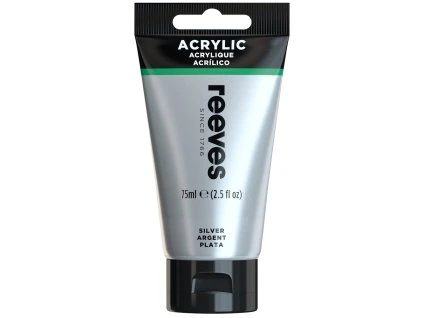 Akrylová farba strieborná 75 ml Reeves