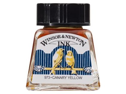 094376899900 W&N DRAWING INKS POT 14ML CANARY YELLOW