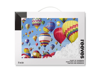 Maľovanie podľa čísel - Balóny 30x40 cm