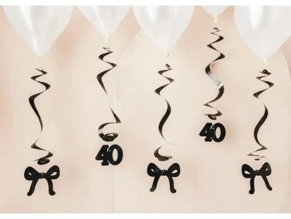 Dekoračné víry k 40.narodeninám
