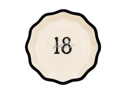 Papierové taniere - ''Hello 18'' 18 cm