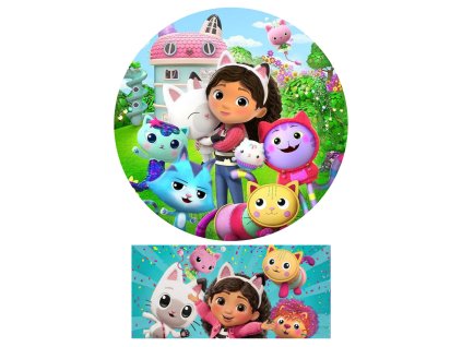 Ehető tortakép - Gabby's Dollhouse