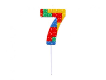 Lego születésnapi színes gyertya - 7