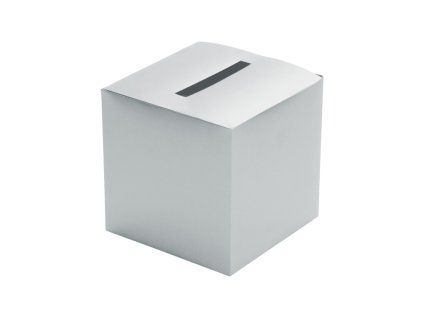 matt silver foldable wedding urn 23cm x 23cm x 23cm