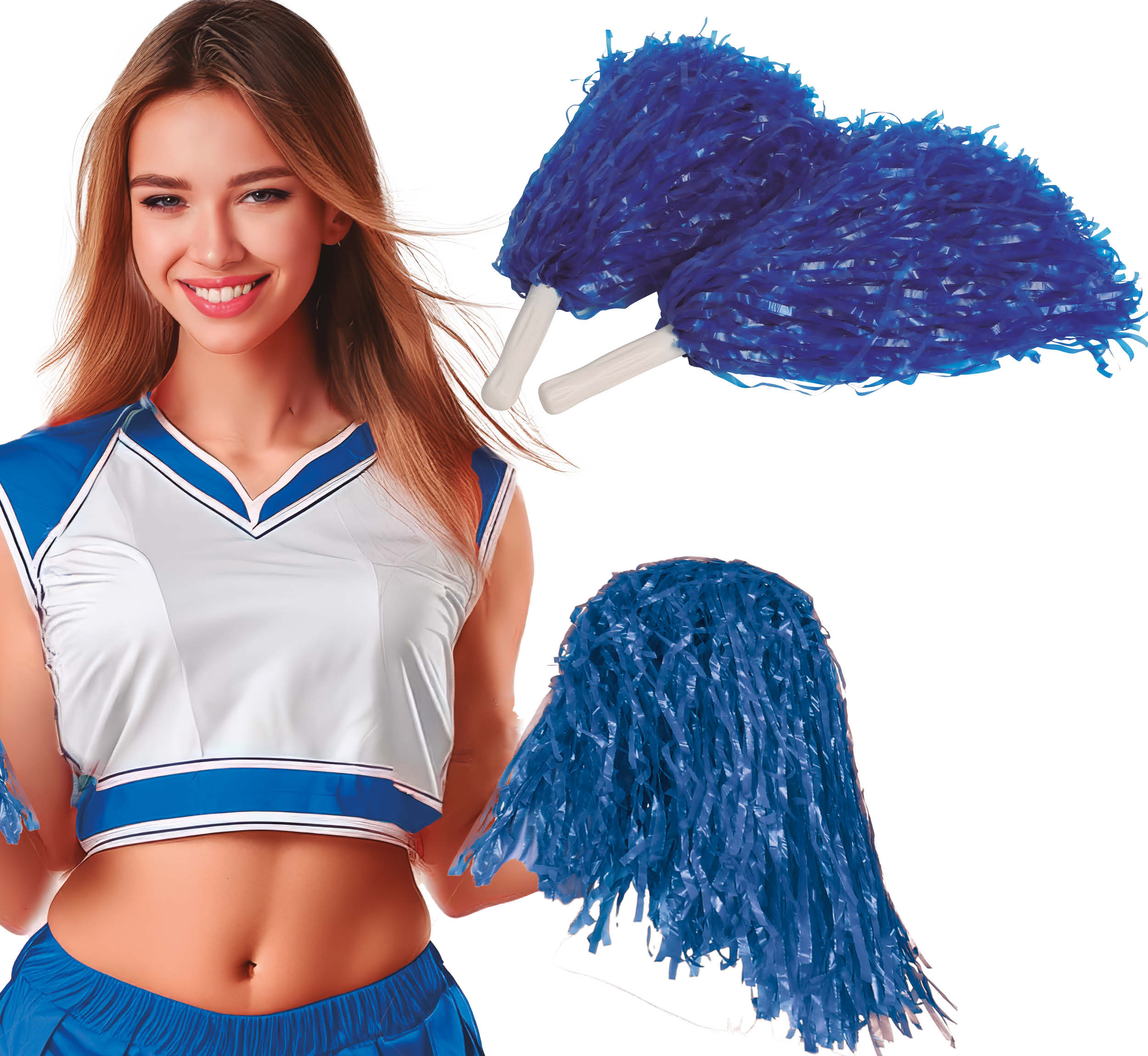 Guirca Pom-pomok mazsorettek számára Szín: Zöld