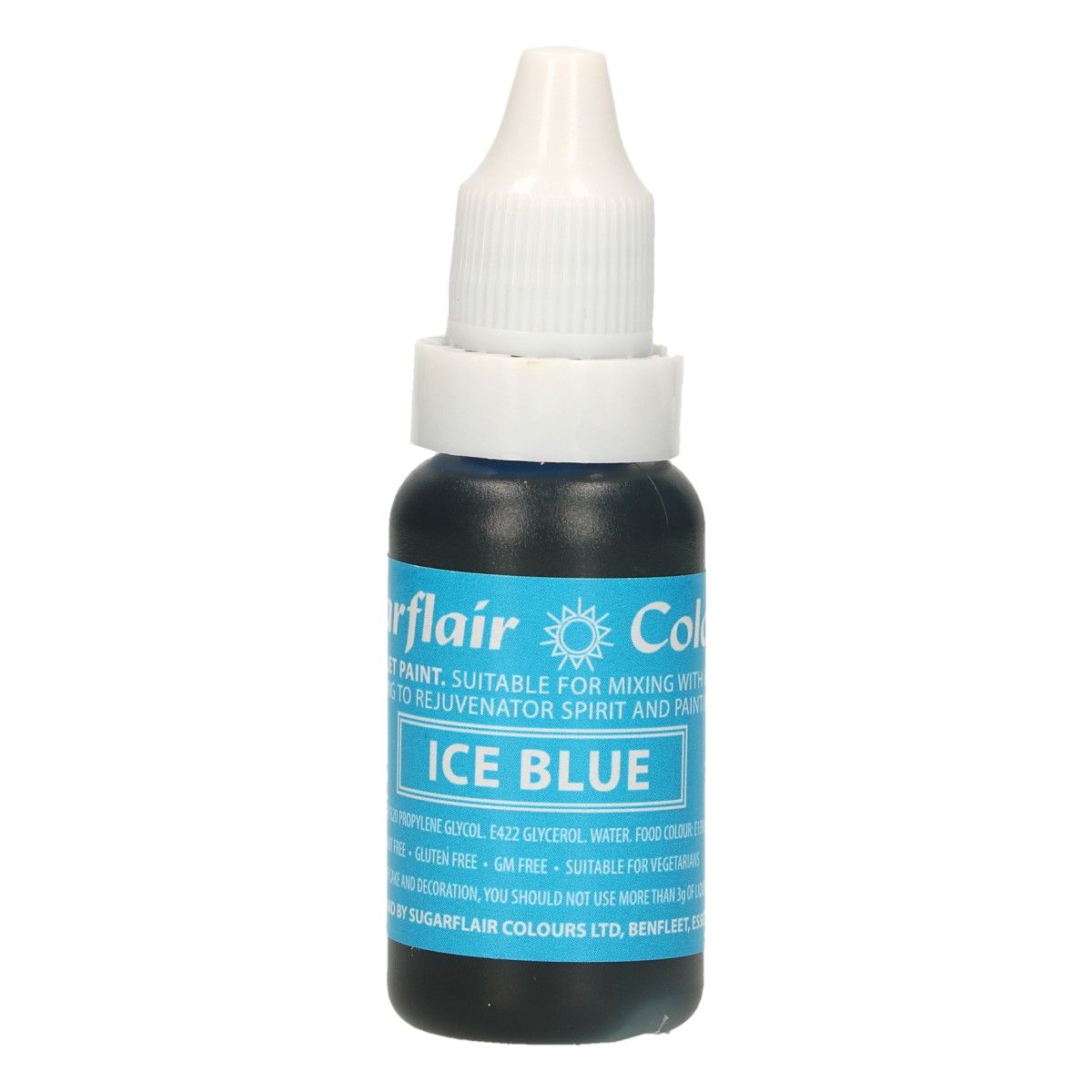 Sugarflair Colours Folyékony ételszínezék Ice Blue - Kék 14 ml