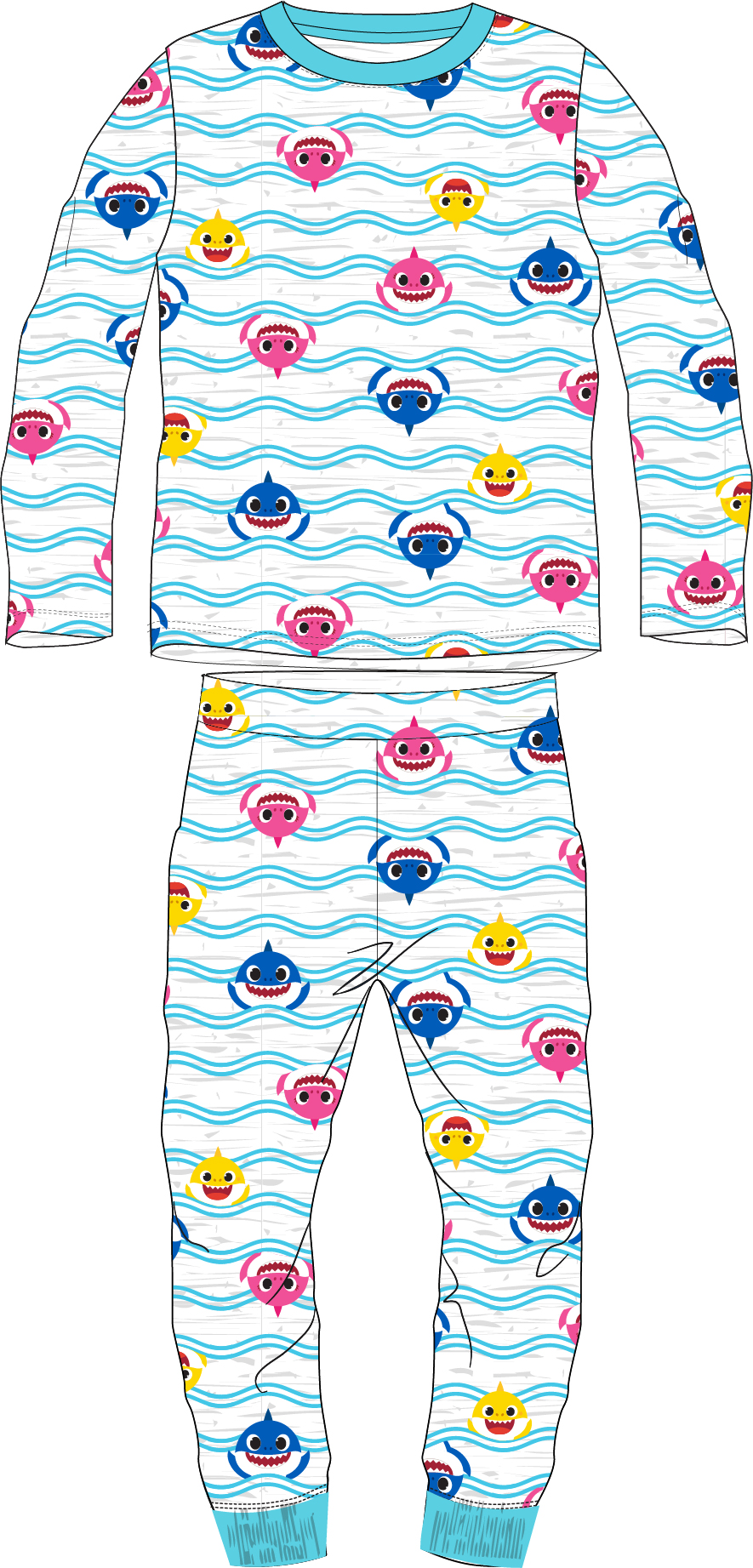 EPlus Fiú pizsama - Baby Shark Méret - gyermek: 110