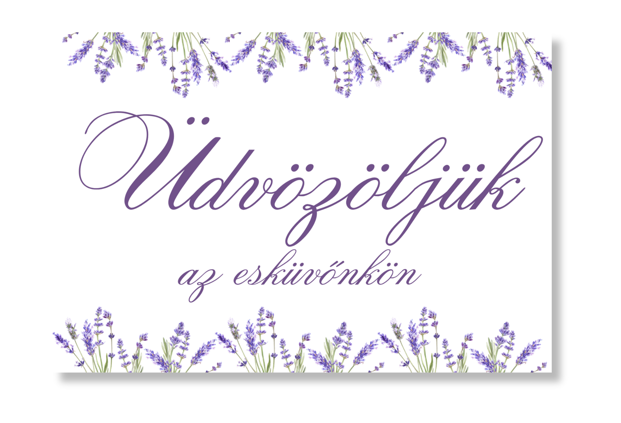 Personal Üdvözlő tábla - Lavender