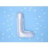 Fóliový balón Mini - Písmeno L 35cm strieborný