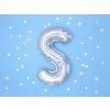 Fóliový balón Mini - Písmeno S 35cm strieborný