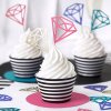 Ozdoby na cupcake - diamanty