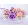 Biele košíčky na muffiny s ornamentom