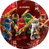 Kvalitné kompostovateľné taniere - Lego Ninjago 8 ks