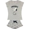 Dámske pyžamo - Snoopy sivé