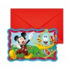 Meghívók Mickey Mouse Rock 6 drb