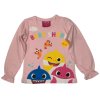 Hosszú ujjú lányos trikó - Baby Shark rózsaszín