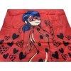 Dievčenský pršiplášť - Miraculous/Ladybug červený