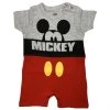 Detský letný kraťasový overal - Mickey Mouse sivý