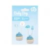 Ozdoby na cupcakes - Baby Shower Chlapec 12 ks