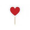 Ozdoby na cupcakes Srdce 6 ks