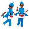 Detský kostým pre najmenších - Baby Shark modrý