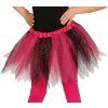 Detská TUTU sukňa - čierno-ružová 30 cm