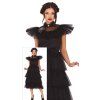 Dievčenský kostým - Čierne šaty Wednesday
