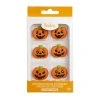 Cukrové zdobenie - Halloweenske Tekvice 6 ks