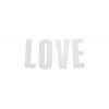Banner strieborný - Love