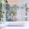 Svadobná krabička - Cards priehľadná