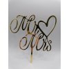 Zápich - Mr & Mrs so srdiečkom
