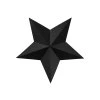 Dekorácia Hviezdy - čierne 6 ks
