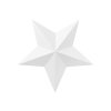 Dekorácia Hviezdy - biele 6 ks