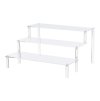 acrylic cake stand stairs 3 steps 30 5cm x 20 5cm x 15cm (1)