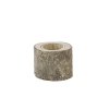 trunk candle holder with glass dia 6 7cm x 6cm