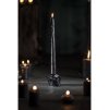 bougeoir tete de mort verre noir pour bougie flambeau 5cm x 7 2cm x 5cm (1)