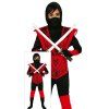 Detský chlapčenský kostým - Ninja červený