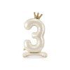 Samostojaci fóliový balón 3 - Satin cream 84 cm