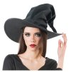 chapeau sorciere velours noir dia 45cm x 35cm